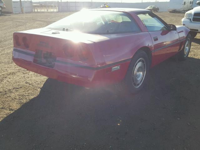 1G1AY0786E5134331 - 1984 CHEVROLET CORVETTE RED photo 4