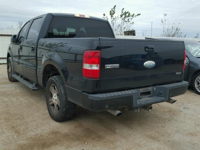 1FTPW12V47KC78877 - 2007 FORD F150 SUPER BLACK photo 3