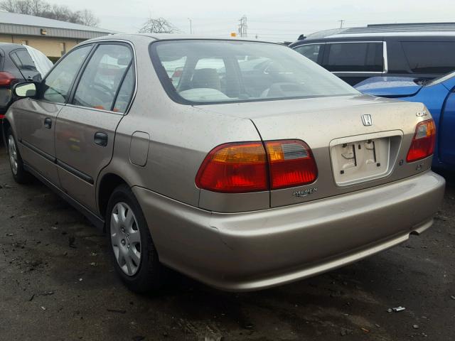 1HGEJ6572YL024209 - 2000 HONDA CIVIC LX TAN photo 3