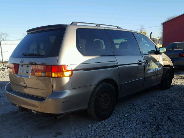 2HKRL18903H013121 - 2003 HONDA ODYSSEY EX BEIGE photo 4