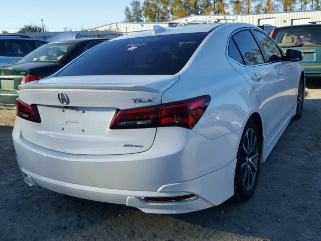 19UUB3F52GA004038 - 2016 ACURA TLX TECH WHITE photo 4