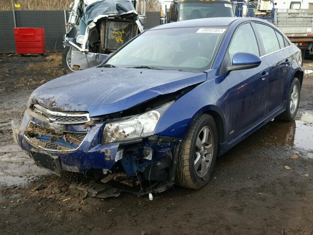 1G1PF5SC7C7232293 - 2012 CHEVROLET CRUZE LT BLUE photo 2