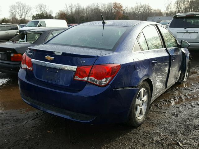 1G1PF5SC7C7232293 - 2012 CHEVROLET CRUZE LT BLUE photo 4