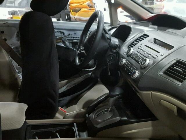 2HGFA16829H320490 - 2009 HONDA CIVIC EX თეთრი ფოტო 5