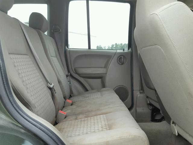 1J4GK48K76W215431 - 2006 JEEP LIBERTY SP GREEN photo 6