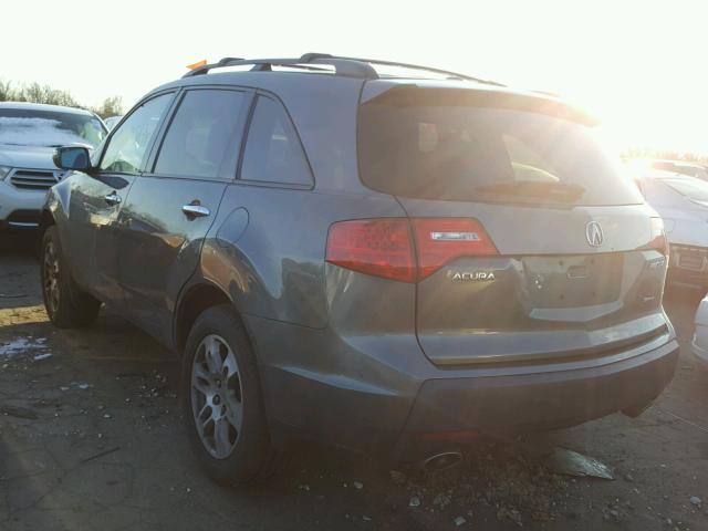 2HNYD28298H516013 - 2008 ACURA MDX GRAY photo 3