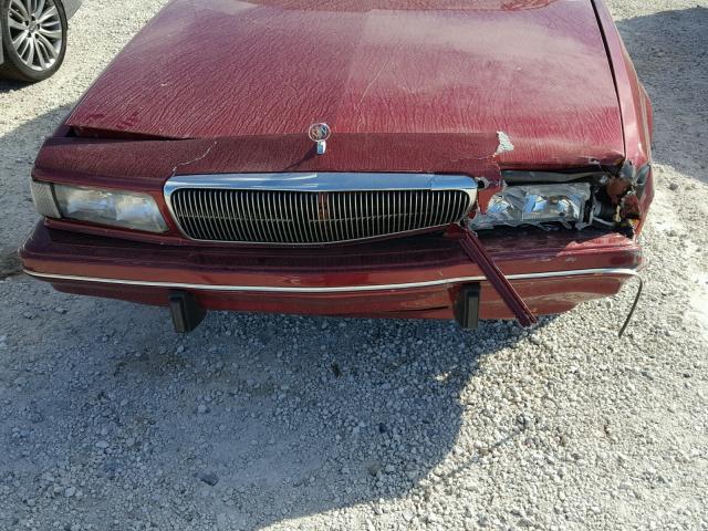 1G4AG55M5S6484106 - 1995 BUICK CENTURY SP MAROON photo 9