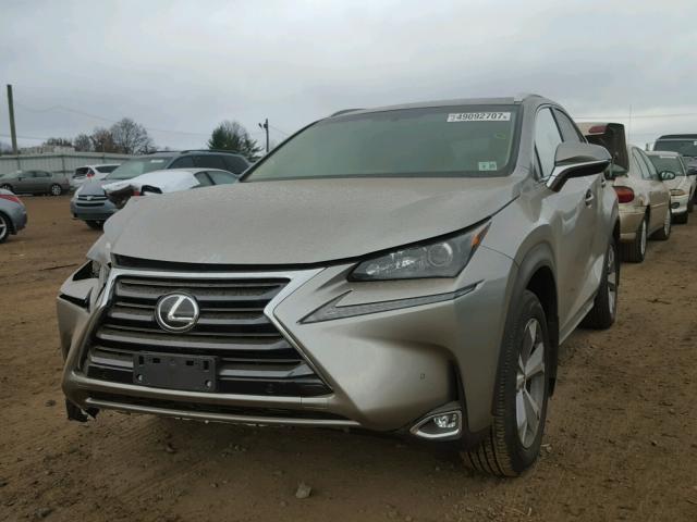 JTJBARBZ0H2117113 - 2017 LEXUS NX 200T SILVER photo 2