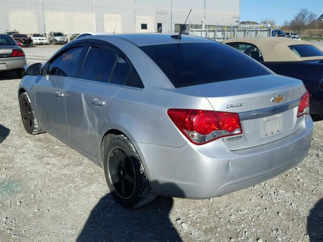 1G1PF5S97B7201371 - 2011 CHEVROLET CRUZE LT SILVER photo 3