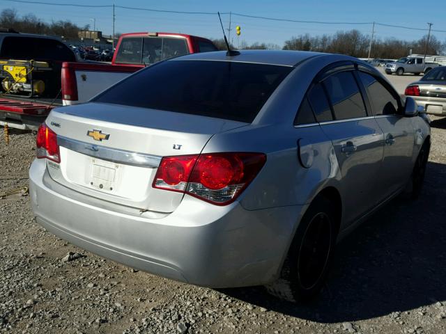 1G1PF5S97B7201371 - 2011 CHEVROLET CRUZE LT SILVER photo 4