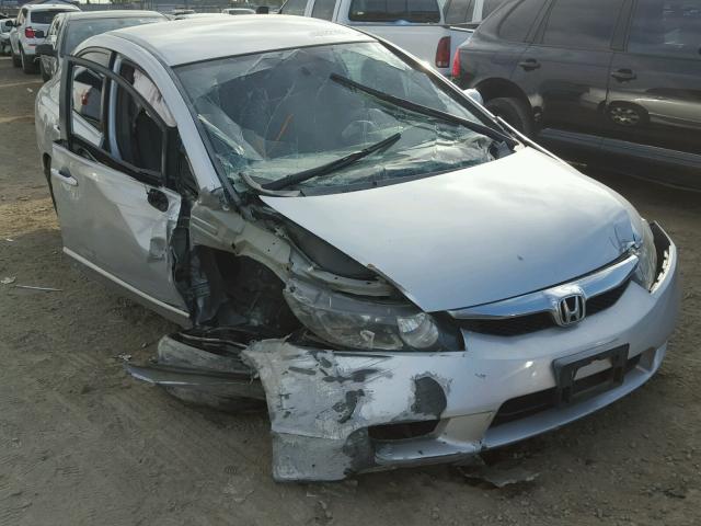 2HGFA16539H341659 - 2009 HONDA CIVIC LX SILVER photo 1