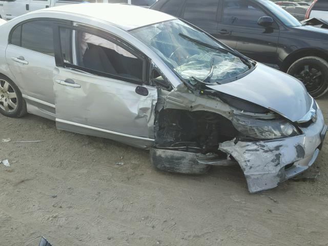 2HGFA16539H341659 - 2009 HONDA CIVIC LX SILVER photo 9