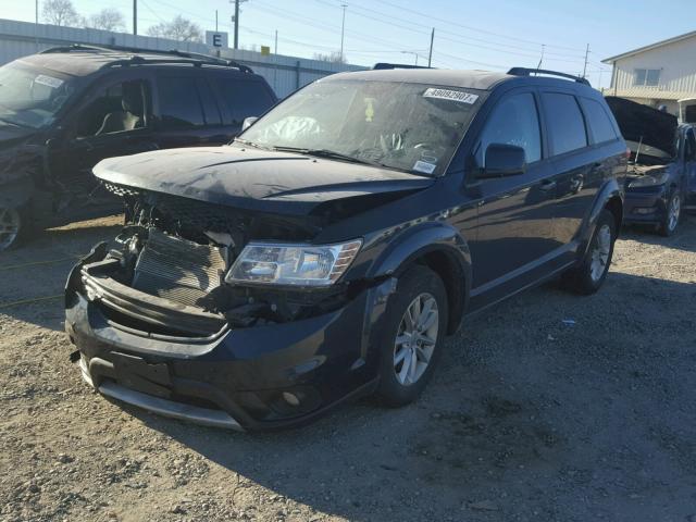 3C4PDDBG2ET102916 - 2014 DODGE JOURNEY SX BLACK photo 2