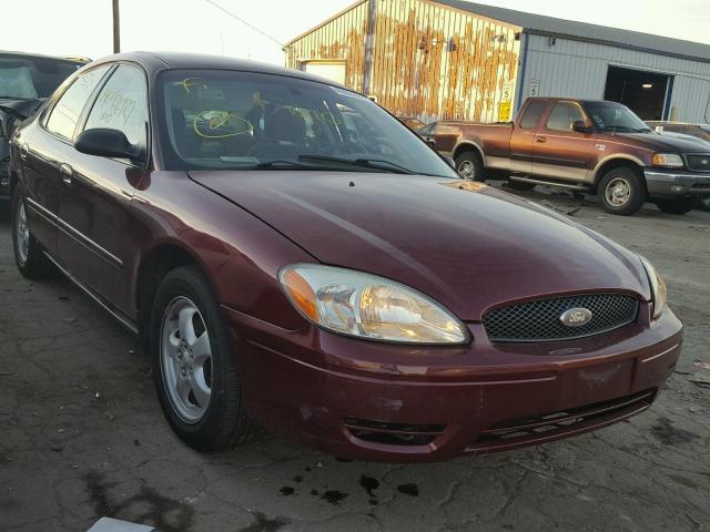 1FAFP53U07A143459 - 2007 FORD TAURUS SE BURGUNDY photo 1