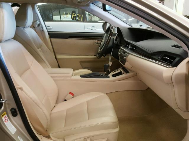 JTHBK1GG2D2010730 - 2013 LEXUS ES 350 GOLD photo 5