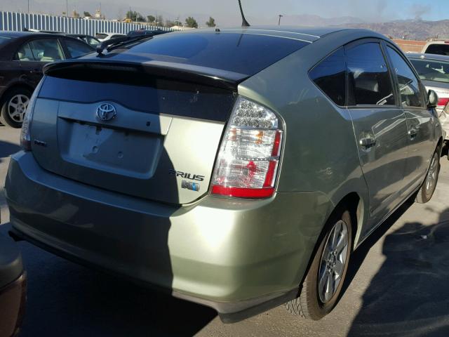 JTDKB20U477600281 - 2007 TOYOTA PRIUS GREEN photo 4