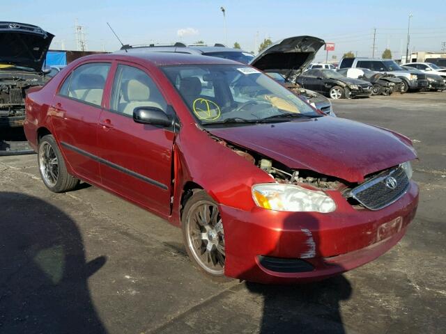 1NXBR32E77Z854426 - 2007 TOYOTA COROLLA CE RED photo 1