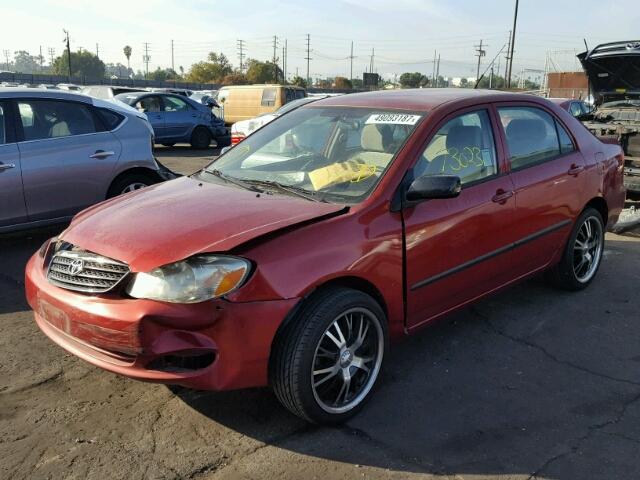 1NXBR32E77Z854426 - 2007 TOYOTA COROLLA CE RED photo 2