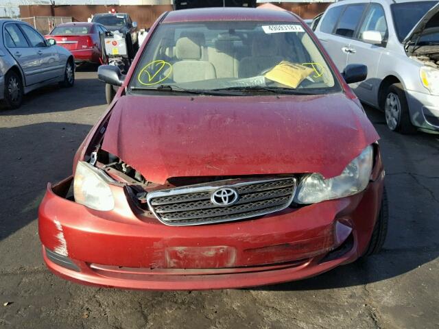 1NXBR32E77Z854426 - 2007 TOYOTA COROLLA CE RED photo 9