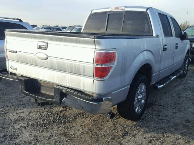 1FTFW1CTXBFD09401 - 2011 FORD F150 SUPER SILVER photo 4