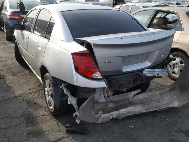 1G8AJ55F57Z140718 - 2007 SATURN ION LEVEL SILVER photo 3