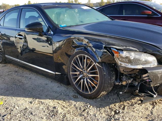 JTHBL5EF3E5126680 - 2014 LEXUS LS 460 BLACK photo 9