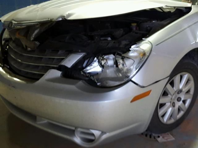 1C3LC46K27N552380 - 2007 CHRYSLER SEBRING SILVER photo 9