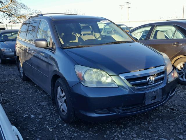 5FNRL384X6B450272 - 2006 HONDA ODYSSEY EX BLUE photo 1