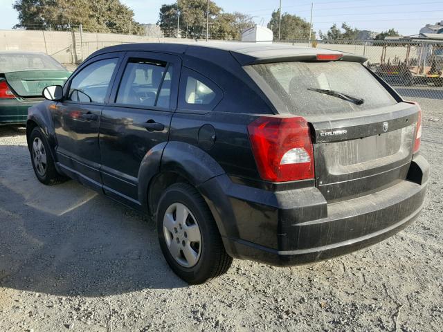 1B3HB28B08D645848 - 2008 DODGE CALIBER BLACK photo 3