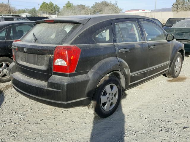 1B3HB28B08D645848 - 2008 DODGE CALIBER BLACK photo 4