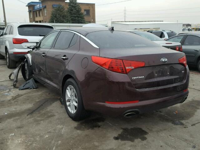 5XXGM4A77DG092153 - 2013 KIA OPTIMA LX RED photo 3