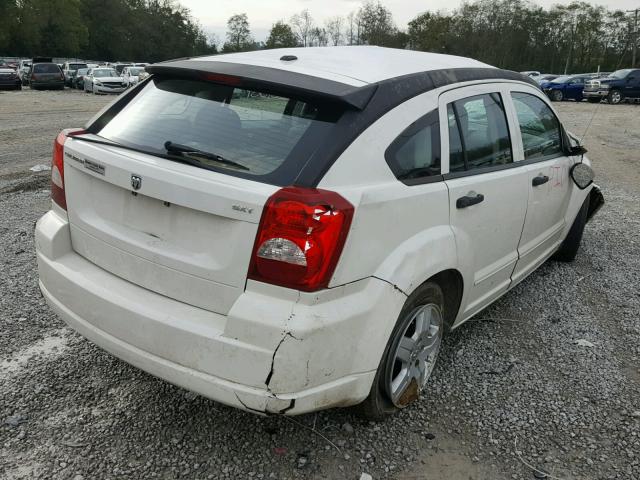 1B3HB48B48D673857 - 2008 DODGE CALIBER SX WHITE photo 4