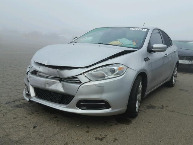 1C3CDFBA6DD151843 - 2013 DODGE DART SXT SILVER photo 2