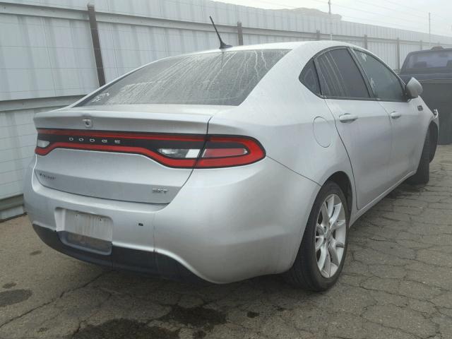 1C3CDFBA6DD151843 - 2013 DODGE DART SXT SILVER photo 4