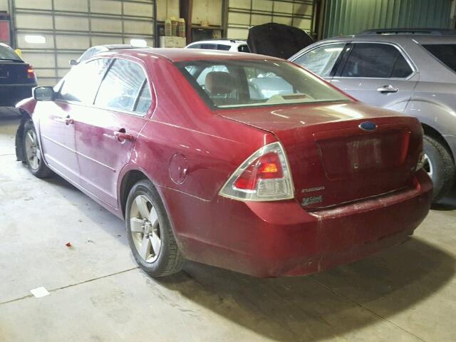 3FAHP07Z46R189138 - 2006 FORD FUSION SE RED photo 3