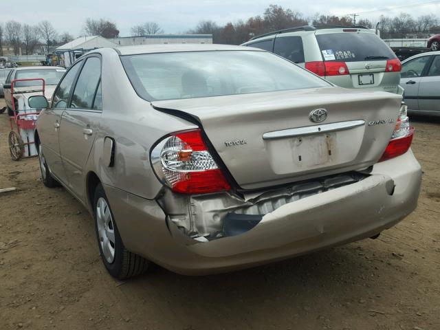 4T1BE32K64U270354 - 2004 TOYOTA CAMRY LE TAN photo 3