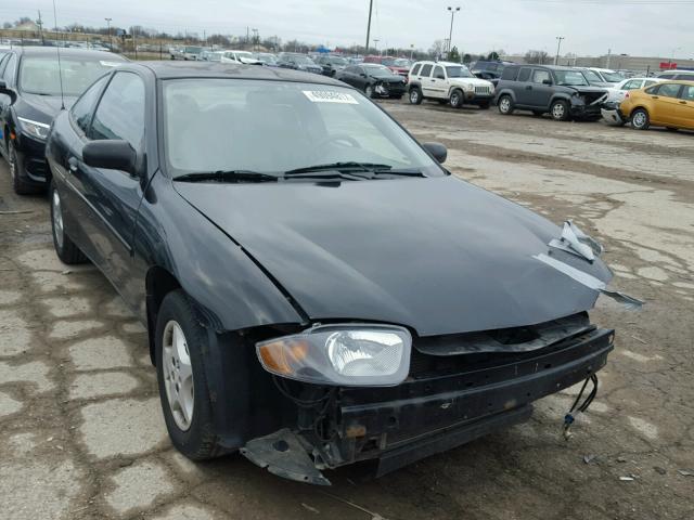 1G1JC12F737293306 - 2003 CHEVROLET CAVALIER BLACK photo 1