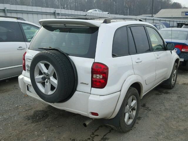 JTEHD20V750052873 - 2005 TOYOTA RAV4 WHITE photo 4