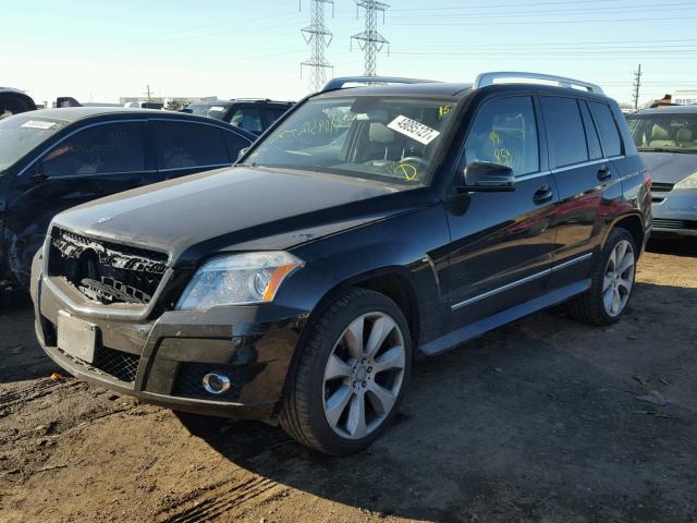 WDCGG8HB8AF434352 - 2010 MERCEDES-BENZ GLK 350 4M BLACK photo 2