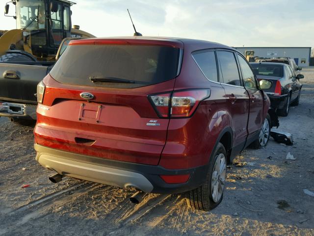 1FMCU9GD6HUC08981 - 2017 FORD ESCAPE SE RED photo 4