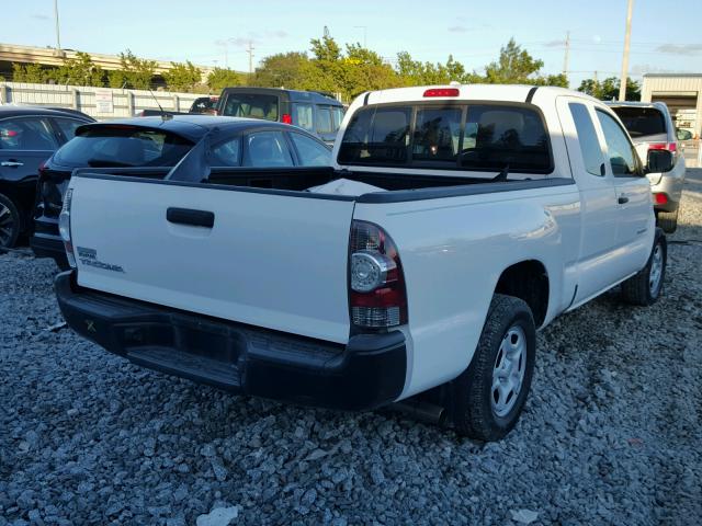 5TETX22N89Z668154 - 2009 TOYOTA TACOMA WHITE photo 4