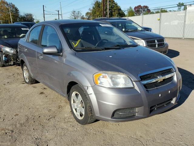 KL1TD5DE5AB126632 - 2010 CHEVROLET AVEO LS GRAY photo 1