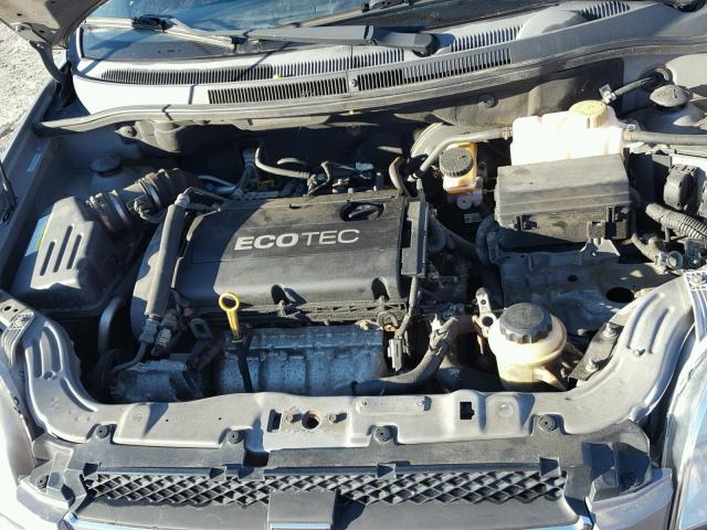 KL1TD5DE5AB126632 - 2010 CHEVROLET AVEO LS GRAY photo 7