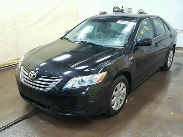 4T1BB46K09U082137 - 2009 TOYOTA CAMRY HYBR BLACK photo 2