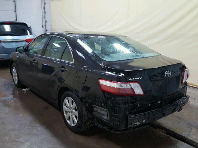 4T1BB46K09U082137 - 2009 TOYOTA CAMRY HYBR BLACK photo 3