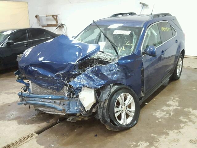 2CNALDEW9A6222282 - 2010 CHEVROLET EQUINOX LT BLUE photo 2