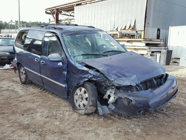 KNDUP131336333172 - 2003 KIA SEDONA EX BLUE photo 1