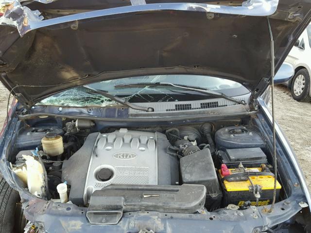 KNDUP131336333172 - 2003 KIA SEDONA EX BLUE photo 7