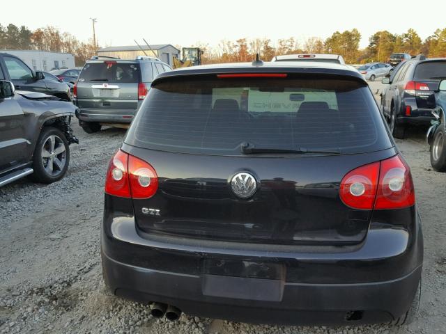 WVWFV71K18W219997 - 2008 VOLKSWAGEN GTI BLACK photo 9