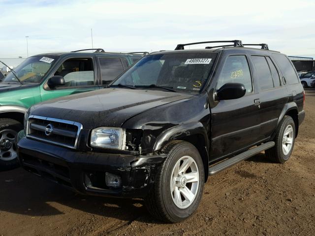 JN8DR09Y22W733509 - 2002 NISSAN PATHFINDER BLACK photo 2